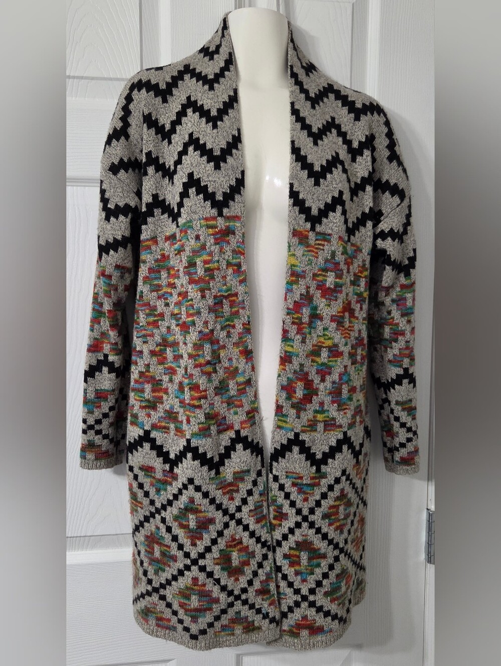 Dreamers Aztec Cardigan Sweater S